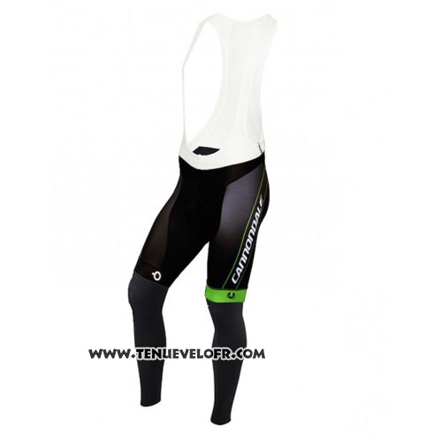 2016 Maillot Ciclismo Cannondale Ml Noir et Vert Manches Longues et Cuissard